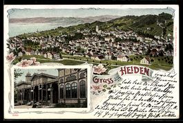 AK Heiden, Gesamtansicht, Kurhaus