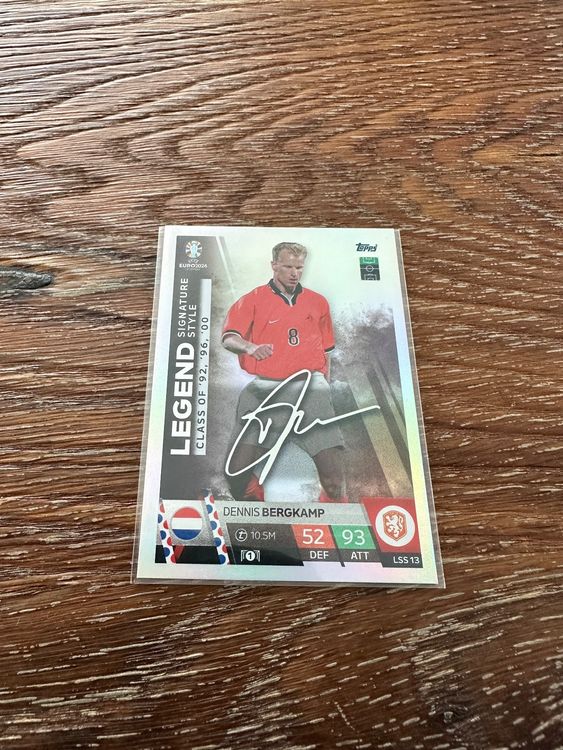 Topps Match Attax Euro Lss Bergkamp Legend Signature Kaufen Auf Ricardo