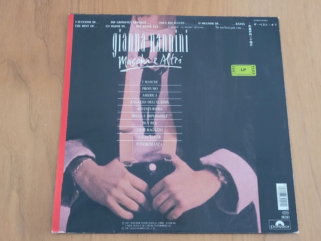 Schallplatten: LP Gianna Nannini – Gebraucht aus Martigny von MZ-67 1