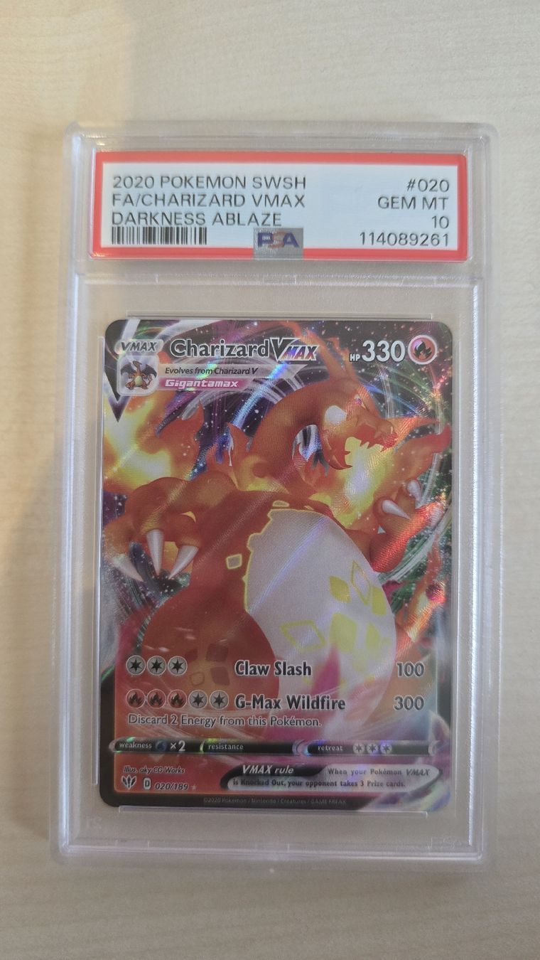 Pokémon Sammelbilder & Trading cards: 2020 Pokemon Charizard VMAX PSA 10 Darkness Ablaze – Neu (gemäss Beschreibung) aus Winterthur von GreenSkyline