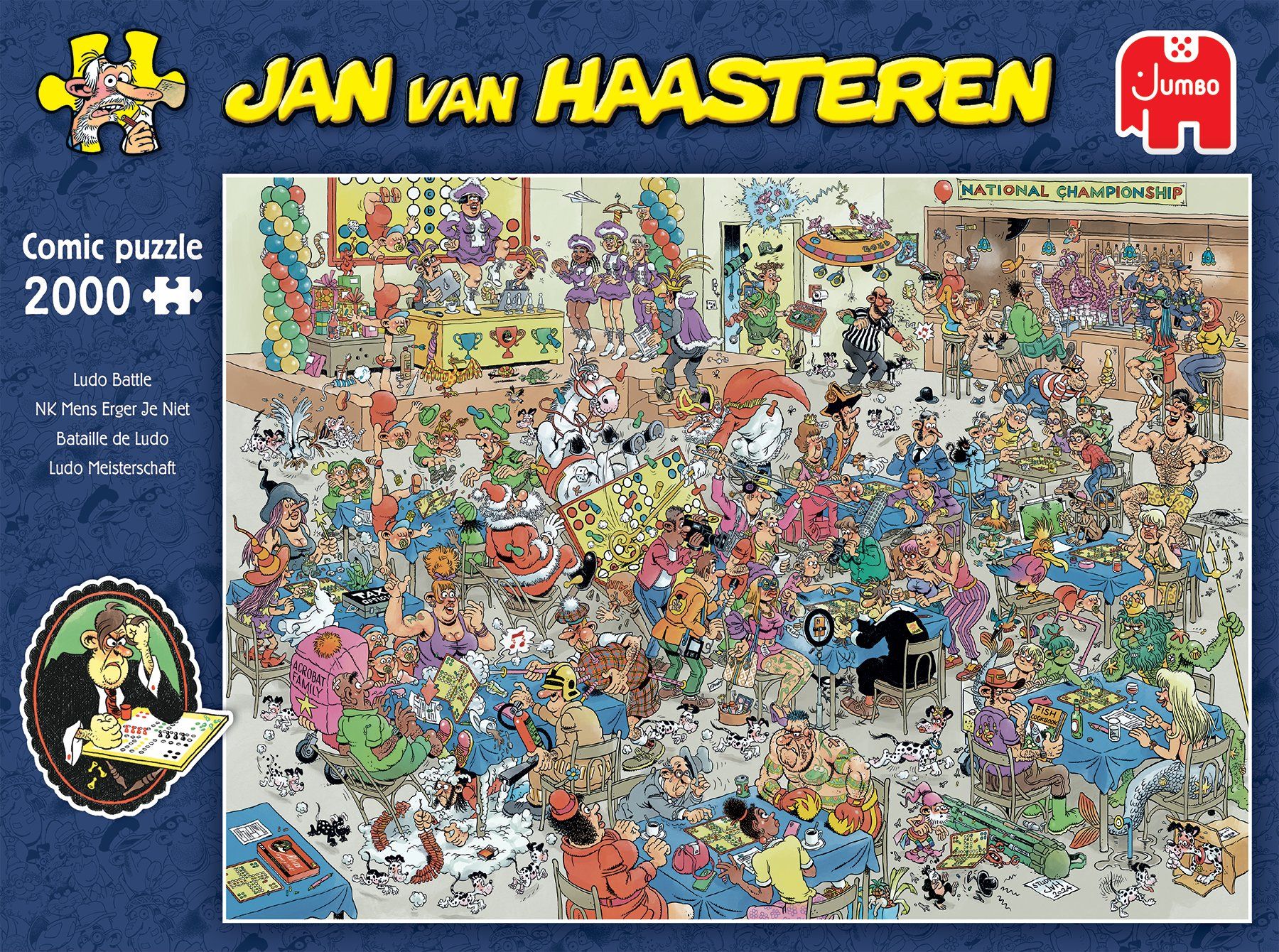 Puzzle: Ludo Meisterschaft Jan van Haasteren 2000 – Usato da Bad Ragaz venduto da Belcar01