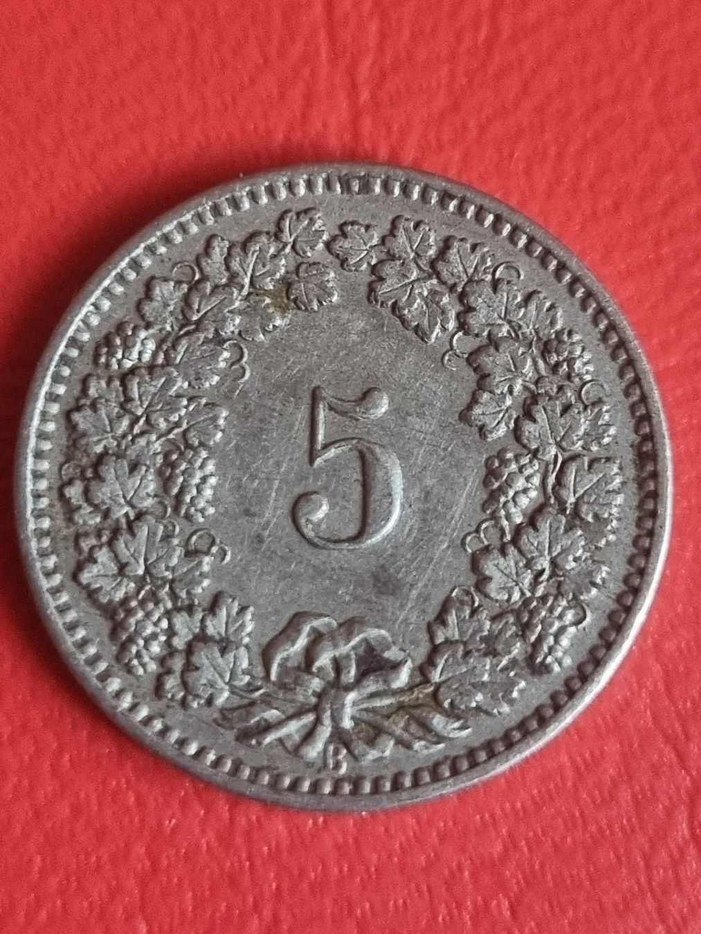 Alle Münzen: 5 RAPPEN SCHWEIZ - JAHR 1893  – Gebraucht aus Heimenschwand von rog_p7h9 1