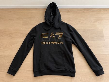 Sweat à capuche EA7 Emporio Armani noir taille L