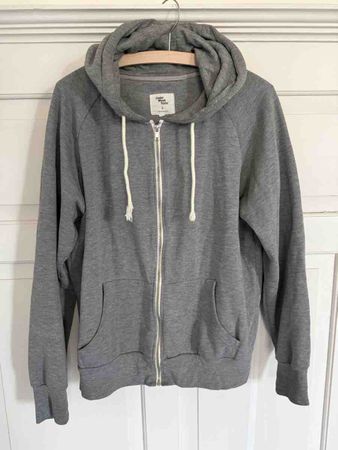 Sweat à capuche zippé Cedar Wood State gris, taille L