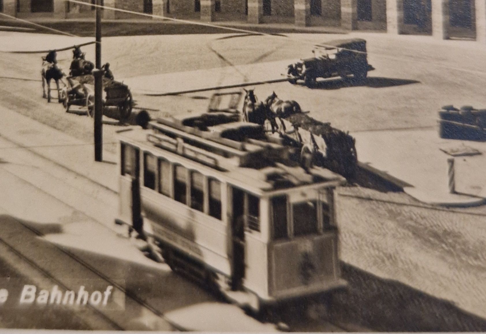 Cartoline postali: Zürich Enge, Tram, Pferdefuhrwerk, Oldtimer – Usato da Ebikon venduto da Donar50 1