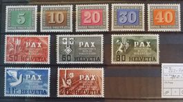 W) 261-271, PAX Kurz- Satz postfrisch Kt 110.-