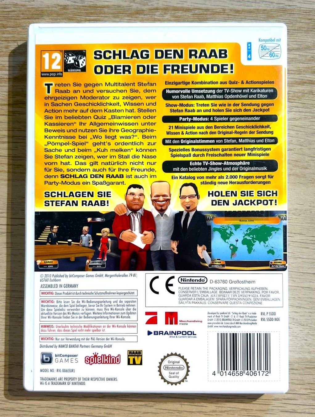 Nintendo Giochi: Schlag den Raab Nintendo Wii – Usato da St. Gallen venduto da Alpine.Arcade 1
