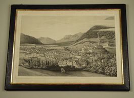CHUR, LITHOGRAPHIE VON DU MONCEL UM 1840