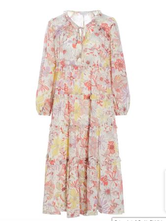 Dea Kudibal: leichtes Seidenkleid (90% Seide), geblümt, 36