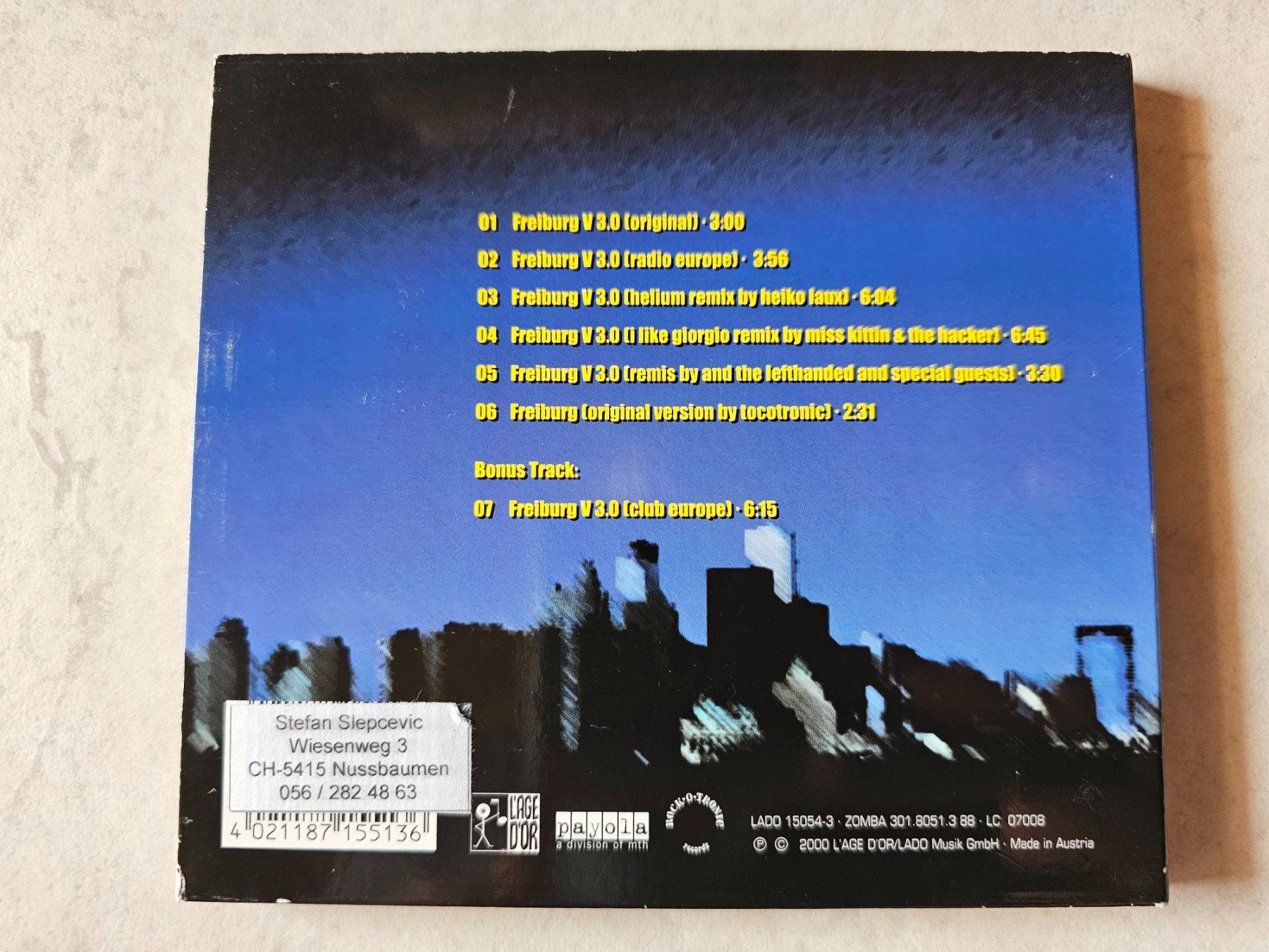 CD: Tocotronic vs. Console  -  Freiburg V3.0 – Usato da Schneisingen venduto da backstore24 1