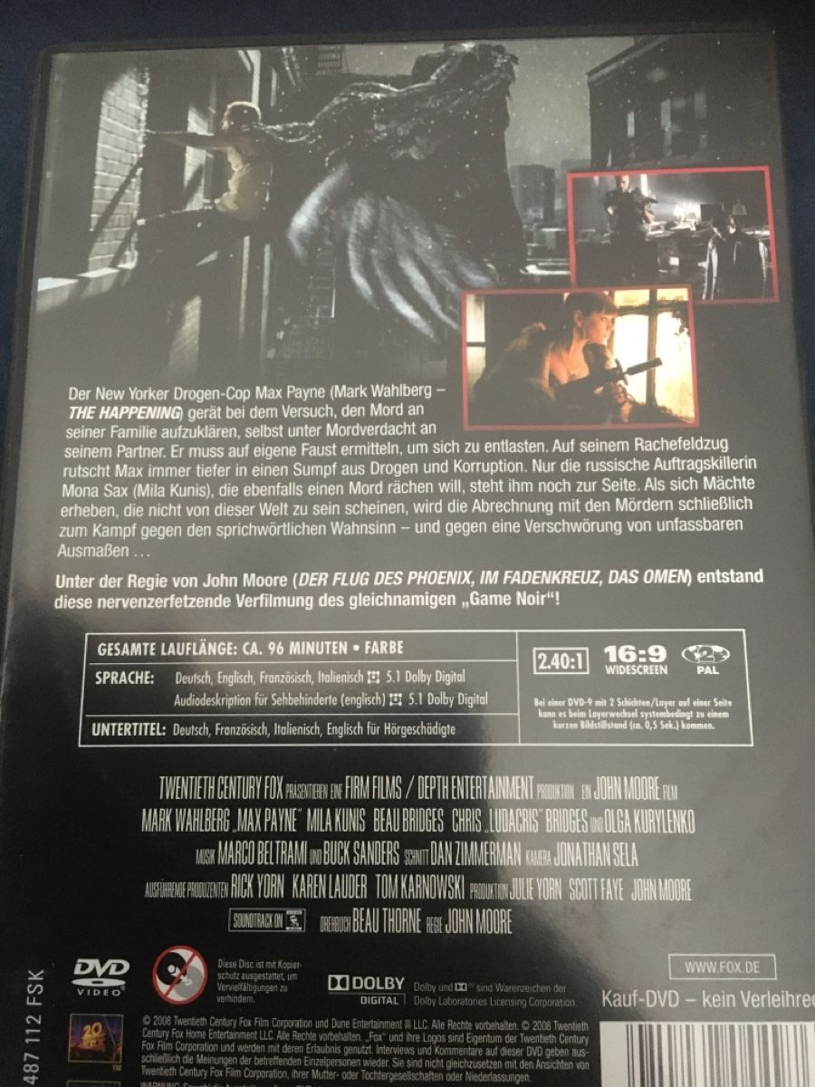 Tutti i DVDs: Max Payne dvd – Usato da Seengen venduto da Predator86 1