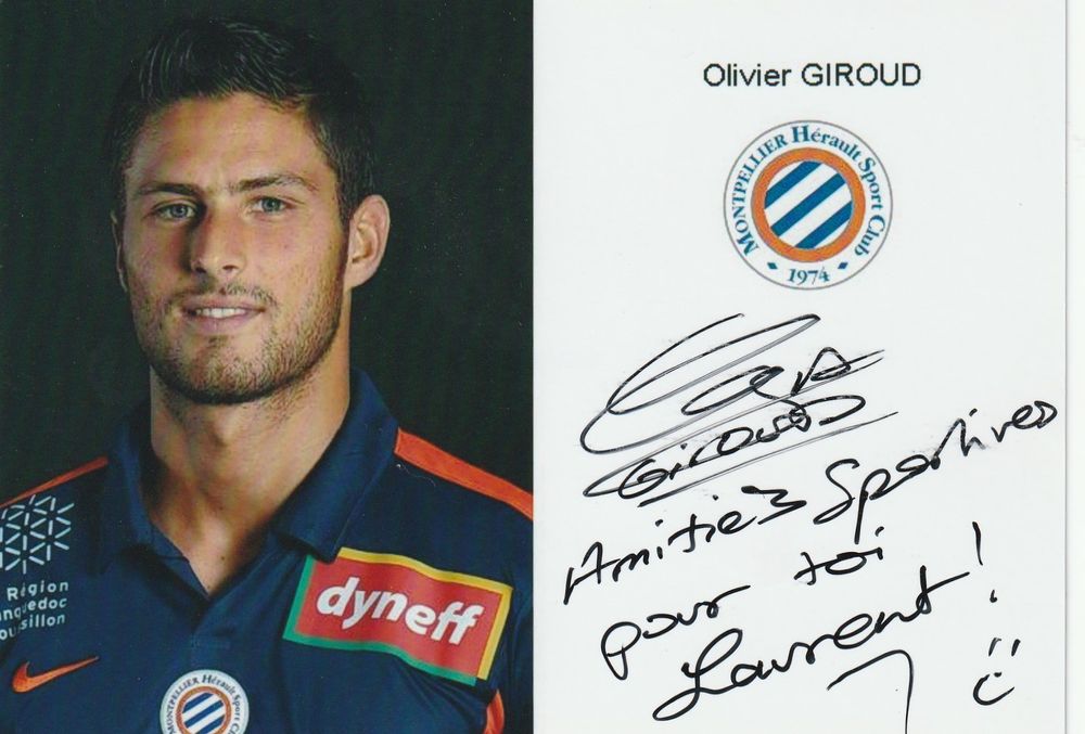 OLIVIER GIROUD / Autographe Original. | Kaufen Auf Ricardo