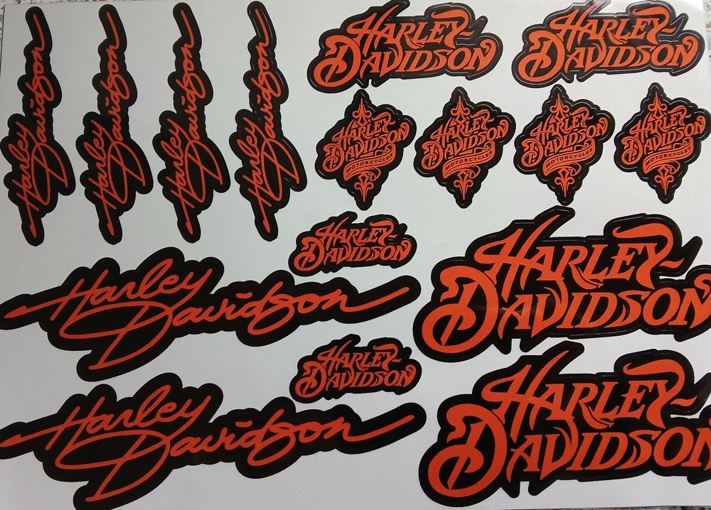 Sticker: Stickers autocollants Harley Davidson J133 – Nuovo e nell'imballaggio originale da Allens venduto da MADE.IN.ROCK.N.ROLL 1