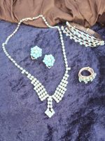 LOT Schmuck mit blauen Kristalsteinen 'BUCKLEY LONDON' 90s