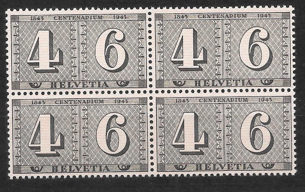 Tutti i francobolli: Werbemarke 258 Viererblock ** 26.2.1943 – Nuovo (secondo la descrizione) da Olten venduto da clotaldi
