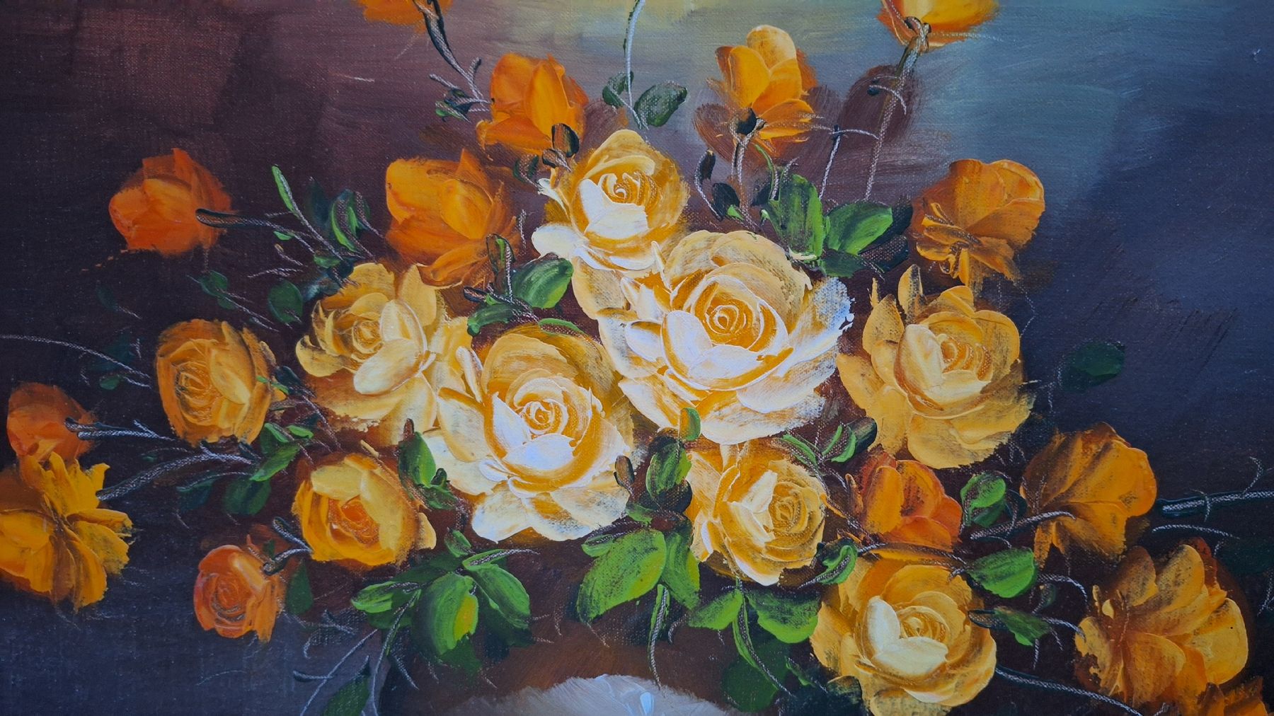 Dipinti: Bild Stilleben, 91cm×51cm, signiert – Usato da Vilters venduto da Fleiflomi 2