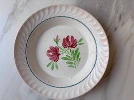 Grande assiette faïence française c. 1920-1940