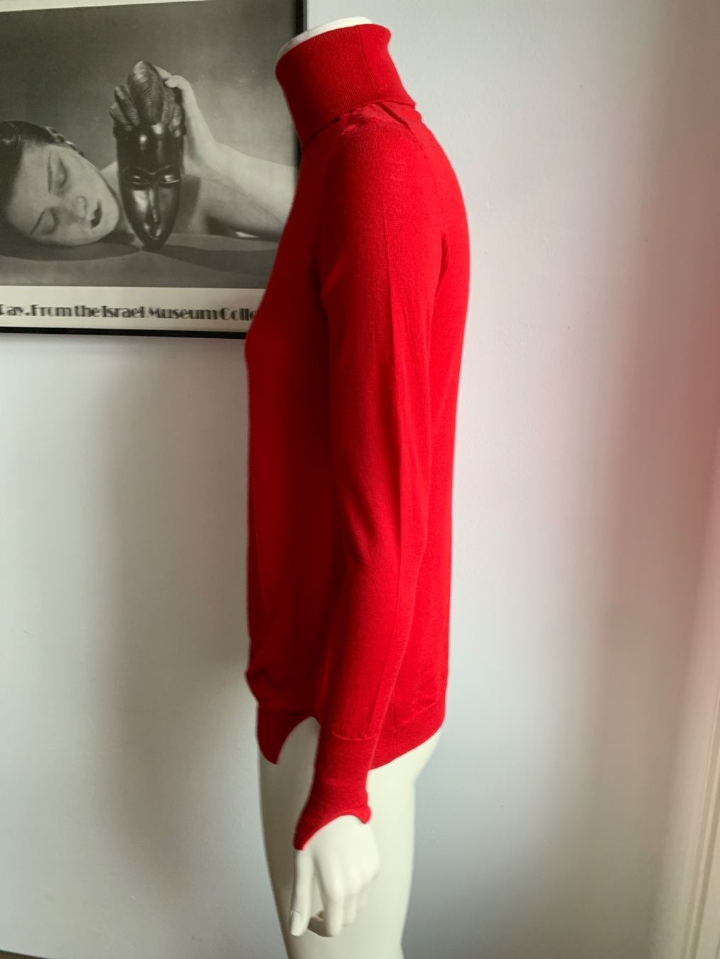 Akris Maglioni & Felpe: AKRIS: Roter Rollkragen-Pullover mit Designerdetails, 36 – Nuovo (secondo la descrizione) da Luzern venduto da designluzern 4