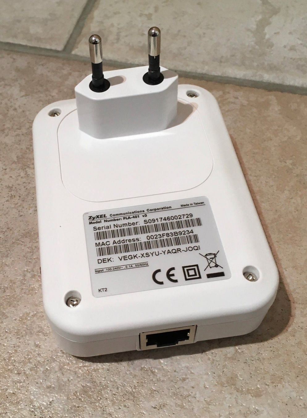 Zyxel Modems & Router: ZyXEL PLA-401 v3 Powerline 200Mbps – Gebraucht aus Saas-Grund von GarageSaleToday 1