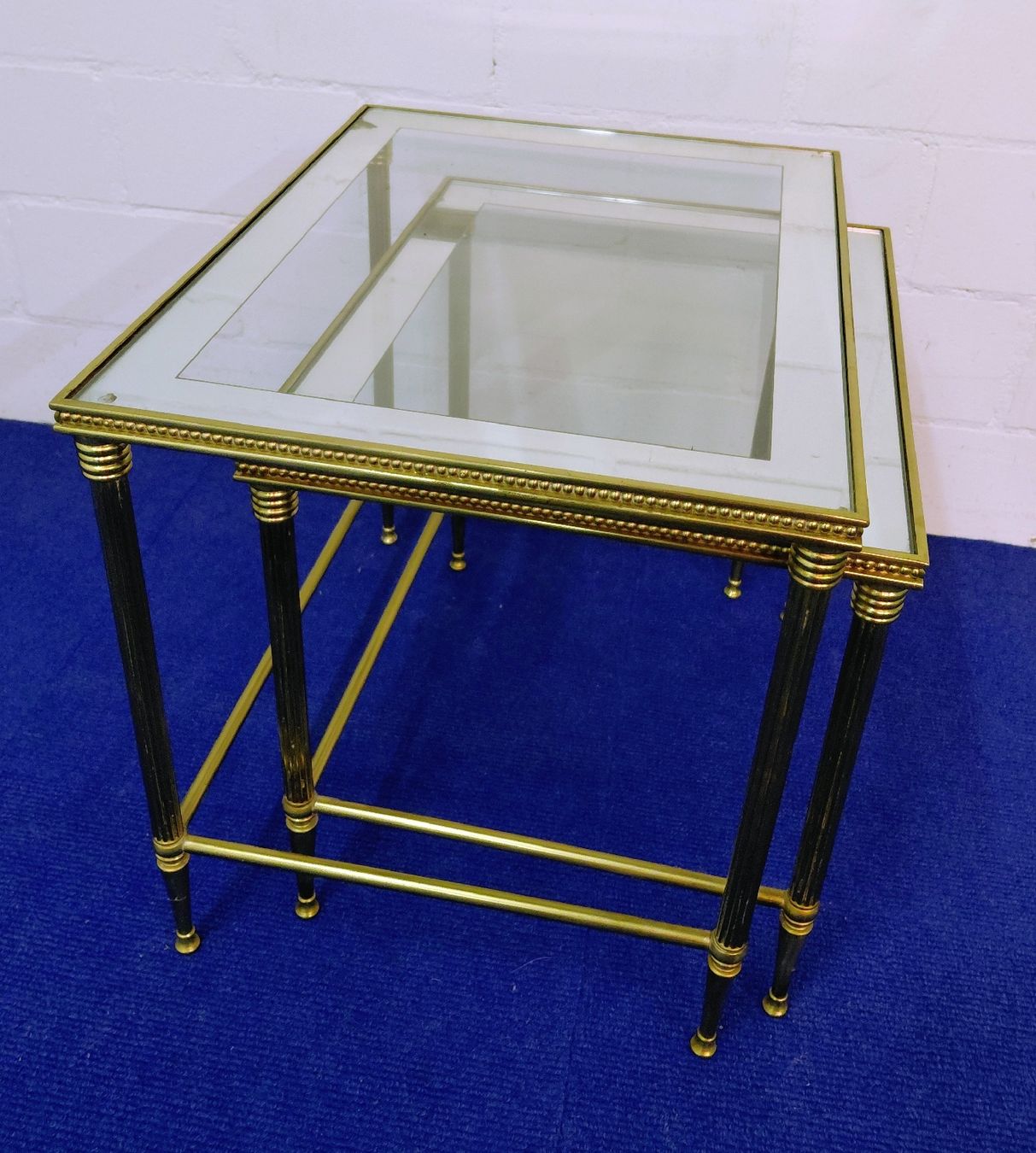 Tavoli: Beistelltische Set Messing Glas – Usato da Wabern venduto da Pille68 2