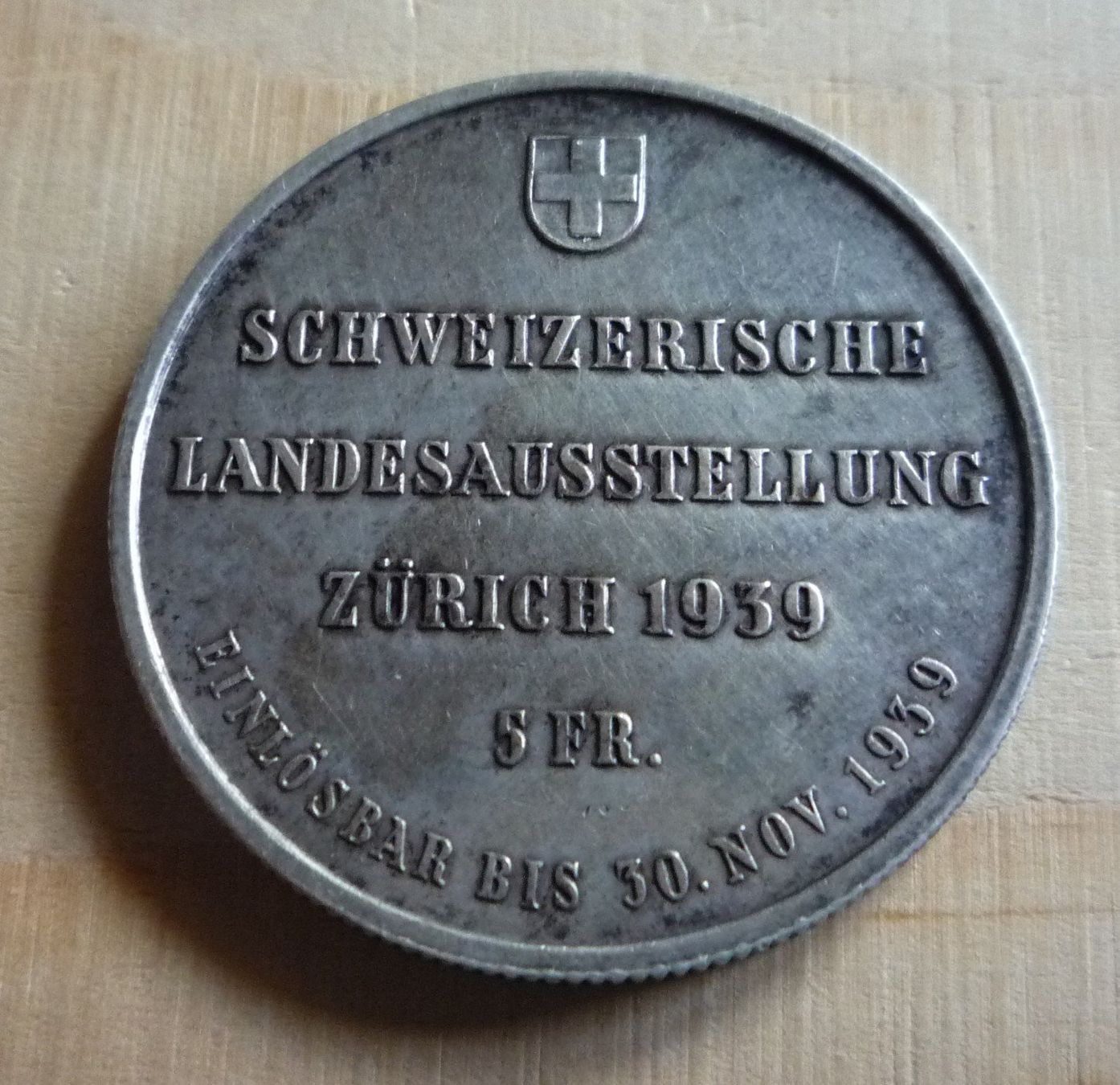 Tutti le monete: 3 x 5 Franken Landi 1939 – Usato da Rieden SG venduto da Sammelfreund 2