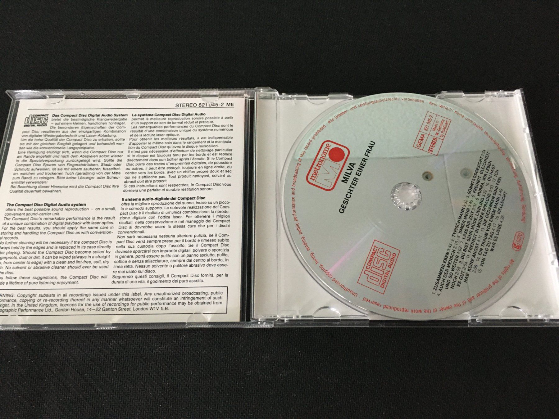 CD: Milva - Gesichter einer Frau -CD- – Usato da St.Gallen venduto da MedienJoe 1