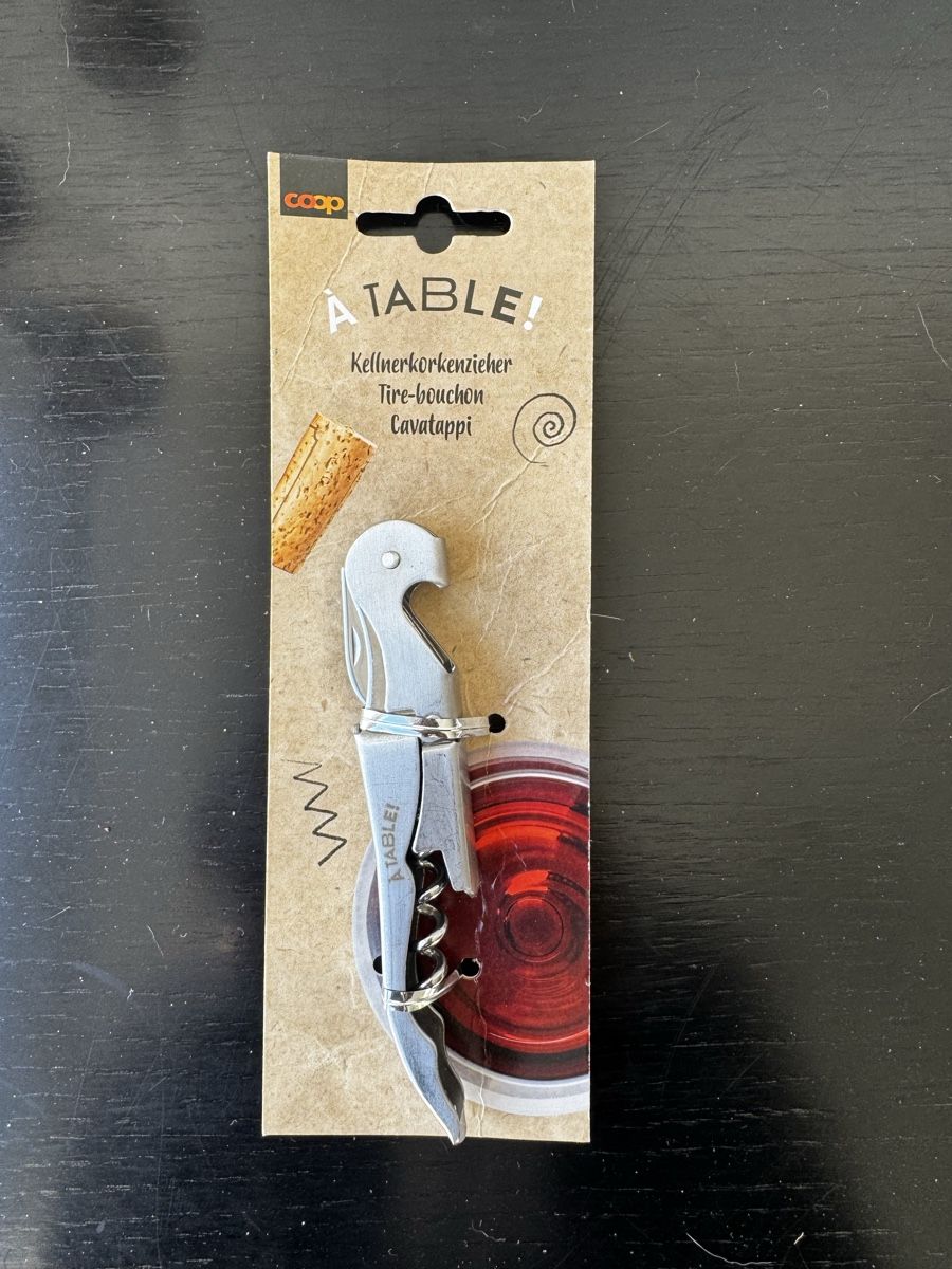 Apribottiglie & Tappi per chiusura: À TABLE! Sommelier Corkscrew - Korkenzieher  – Nuovo e nell'imballaggio originale da Zürich venduto da forestF4iry