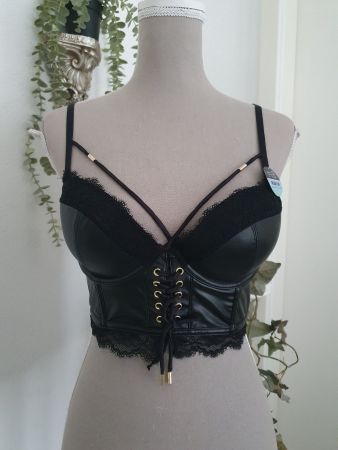 Gothic Kunstleder Corsage 75 B *neu* v. New Yorker