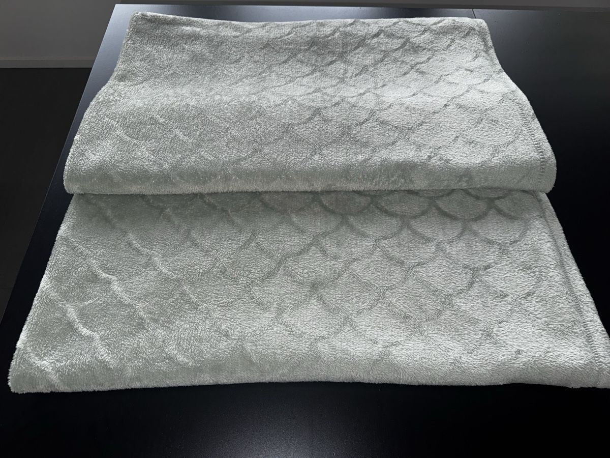 Coperte: Kuschelige Decken mit Fischschuppenmuster, mintgrün – Nuovo (secondo la descrizione) da Zürich venduto da Jen10 7