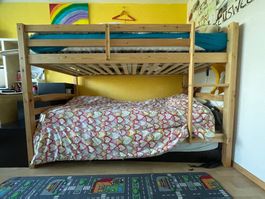 Hochbett / Kajütenbett, inkl. Roste und Matratzen