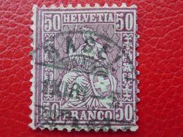 1882: Nr.51 von BASEL mit Faserpapier +Befund, Kat: 800.-