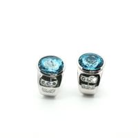 LEUCHTENDE AQUAMARIN OHRCLIPS MIT DIAMANTEN IN WEISSGOLD