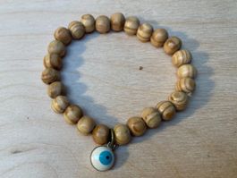 Armband Holzperlen mit Auge | Nazar-Armband