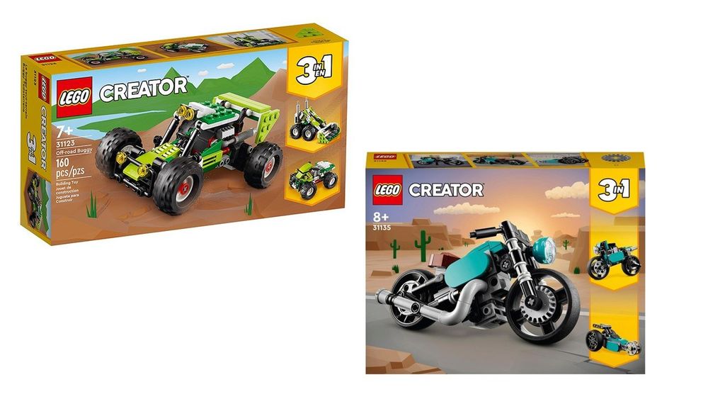 LEGO 31123 + 31135 Creator 3-in-1 Geländebuggy & Oldtimer (Neu und ...