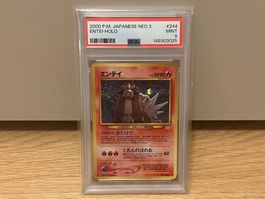 Entei Holo - Neo 3 Japanese - PSA 9