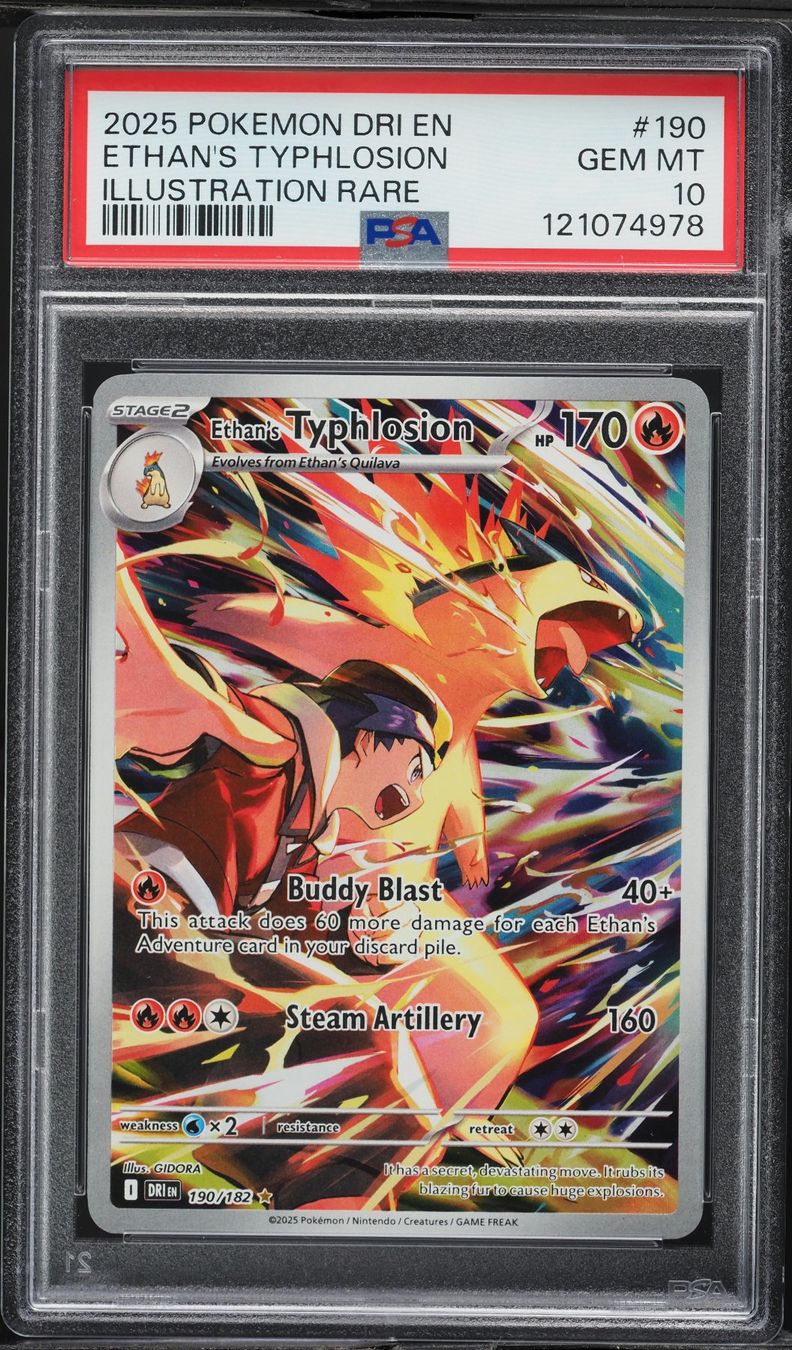 Pokémon Carte collezionabili: Ethan's Typhlosion #190/182 – PSA 10 GEM MINT – Usato da Binningen venduto da oli_77ws