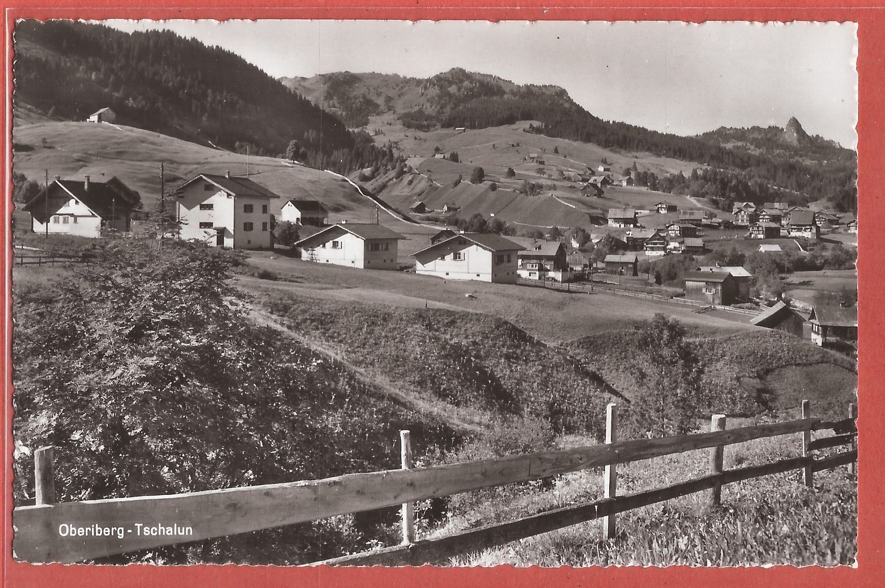 Cartoline postali: Oberiberg - Tschalun - 1956 – Usato da Fislisbach venduto da Porano