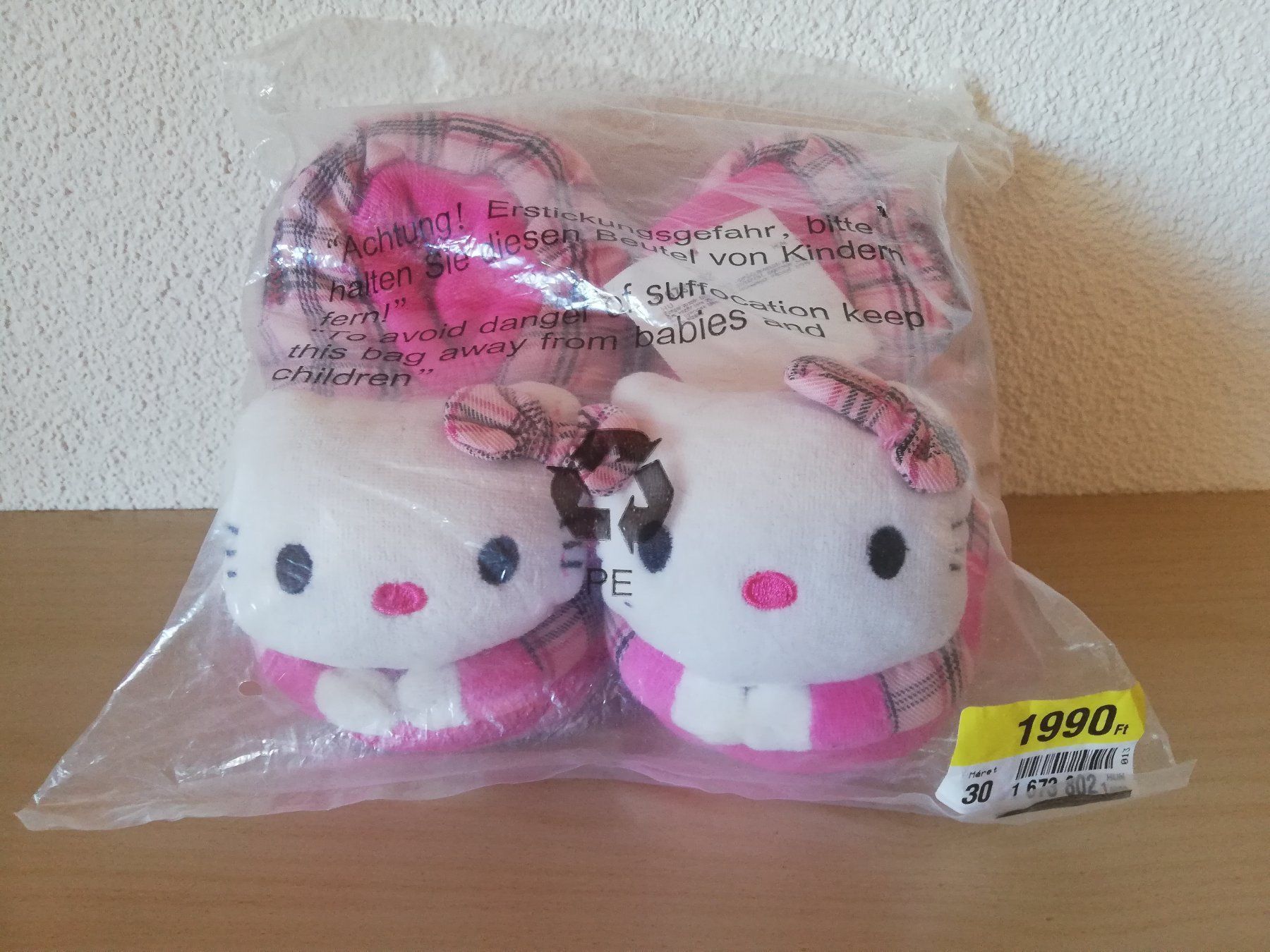 Hello Kitty Scarpe per ragazzi: Hello Kitty Kinder Finken Hausschuhe 30 – Nuovo e nell'imballaggio originale da Worb venduto da geo_zbd8 1