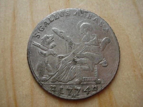 Alle Münzen: (A1)  St-Gallen 20 Kreuzer  SS- – Gebraucht aus Erlach von Net-Coins 1