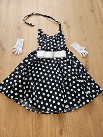 Rockabilly-Kleid 50er-Jahre mit Petticoat