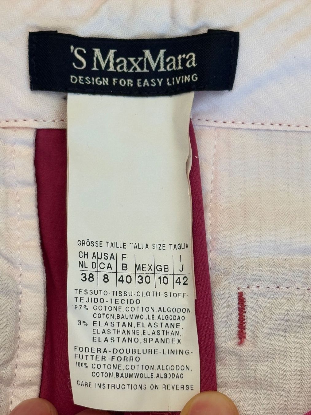 Max Mara Pantaloni: Chinos von Max Mara – Usato da Unterägeri venduto da Jr61 6