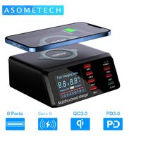 Station de Charge rapide USB 100W 8 Ports sans fil