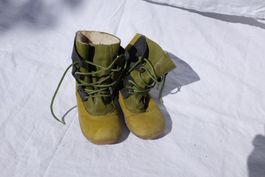 Winterstiefel mit Fellfutter Grösse 25, Leder, gebraucht