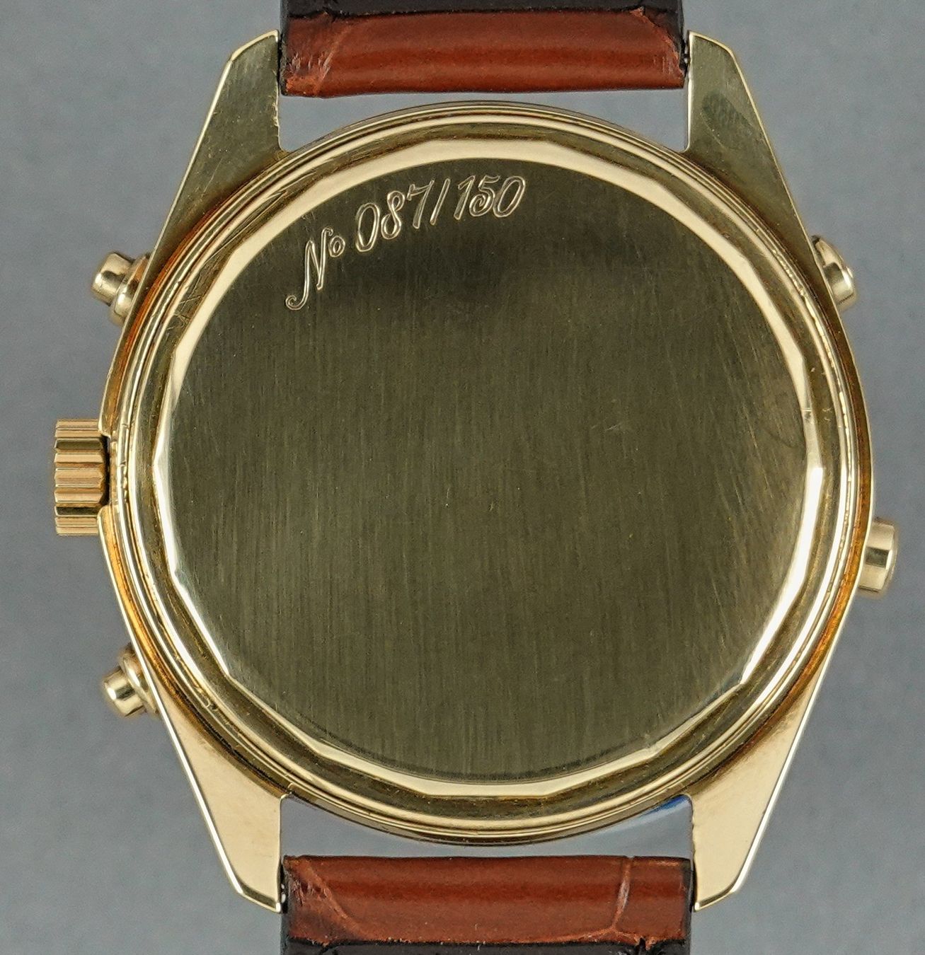 IWC Orologi: IWC Ref 3710 Chronograph triple date moon phase 18k Gold – Usato da Meilen venduto da Anonymous3 1