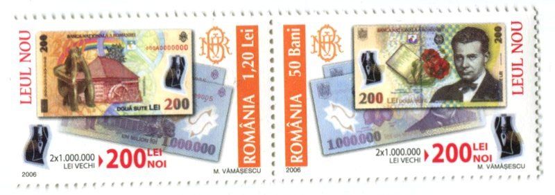 Tous les timbres: Briefmarken "Banknoten". Rumänien. – Neuf avec emballage d'origine à Basel par Butsch5