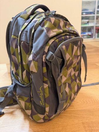 satch Schulrucksack match Green Crush wie neu