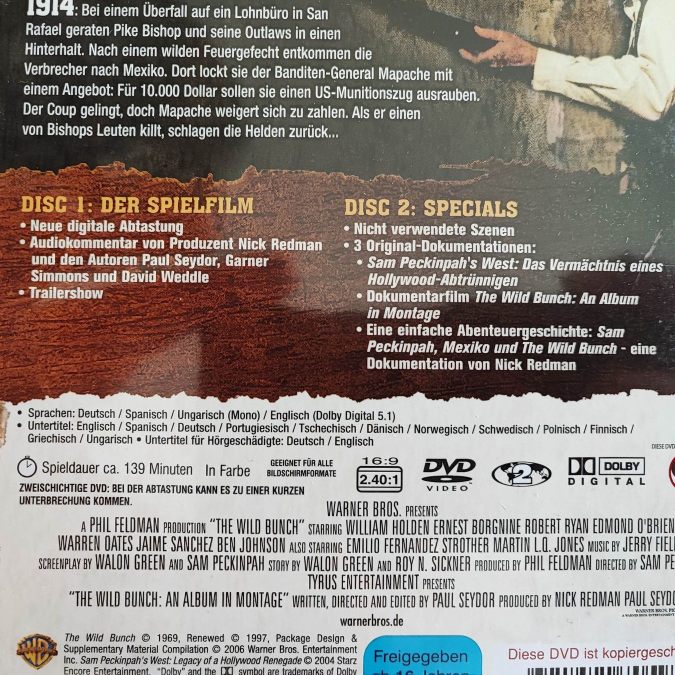 The Wild Bunch – Sie kannten kein Gesetz (1969) - (2DISC) (Gebraucht ...