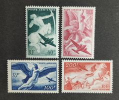 Frankreich 1946-47, Flugpost, Satz ungestempelt