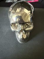 Totenkopf Spardose Chromstahl