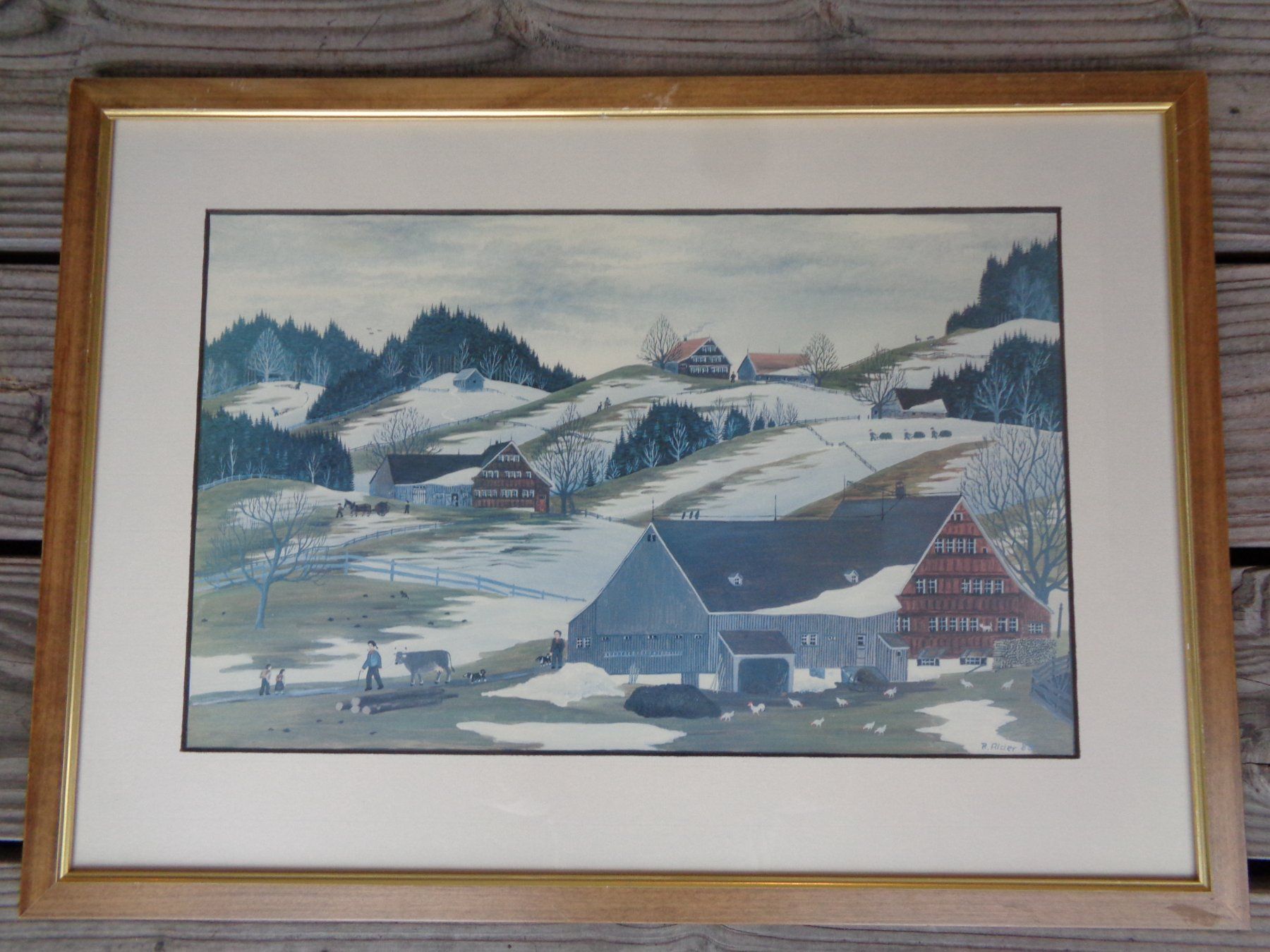 Grafica & Litografie: APPENZELLER BAUERNMALEREI DRUCK R.ALDER – Usato da Henggart venduto da linda666 5